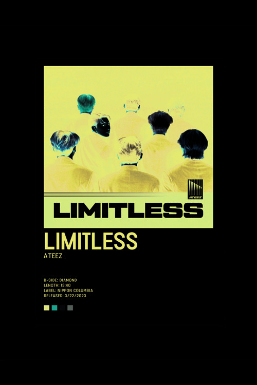 Ateez Limitless K-Pop Duvar Posteri - Duvar Dekoru - Kalın Kağıt - Çerçevesiz