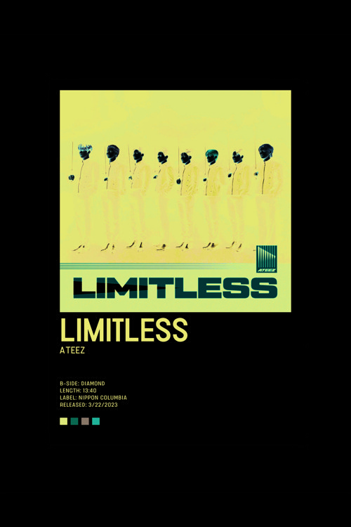 Ateez Limitless K-Pop Duvar Posteri - Duvar Dekoru - Kalın Kağıt - Çerçevesiz