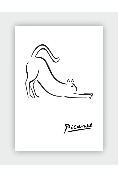Cat Les Trois Danseurs, 1929 Pablo Picasso Duvar Posteri - Kalın Kağıt - Çerçevesiz