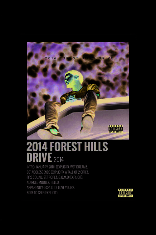 2014 Forest Hills Drive Duvar Posteri - Duvar Dekoru - Kalın Kağıt - Çerçevesiz