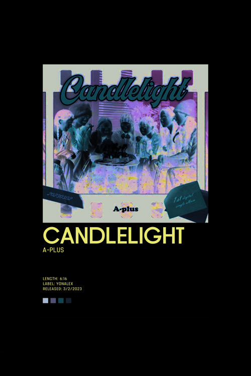A-Plus Cendlelight K-Pop Duvar Posteri - Duvar Dekoru - Kalın Kağıt - Çerçevesiz