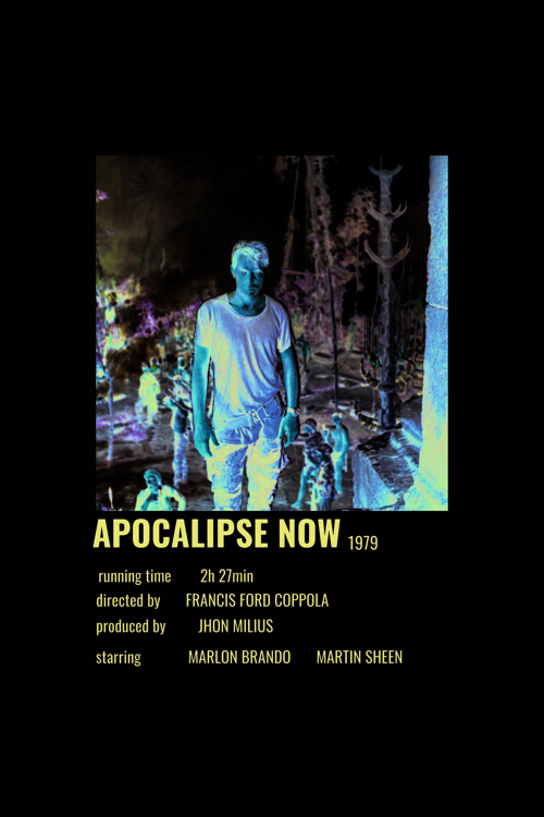 Apocalipse Now Film Info Card Bilgi Kartı Duvar Posteri