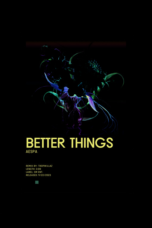 Aespa Better Things K-Pop Duvar Posteri - Duvar Dekoru - Kalın Kağıt - Çerçevesiz