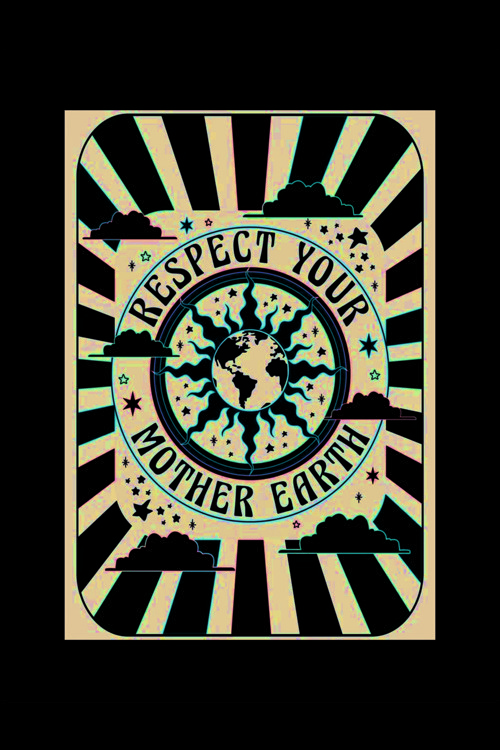 Aesthetic Hippie Duvar Posteri
