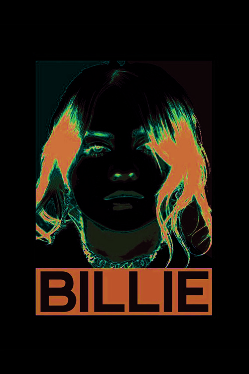 Bıllıe Rock Müzik Duvar Posteri - Kalın Kağıt - Çerçevesiz
