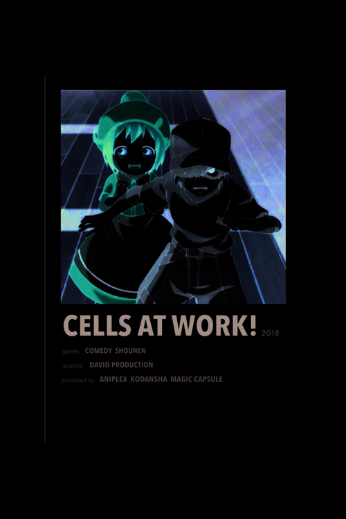 Celss At Work! Anime Info Card Bilgi Kartı Minimalist Poster