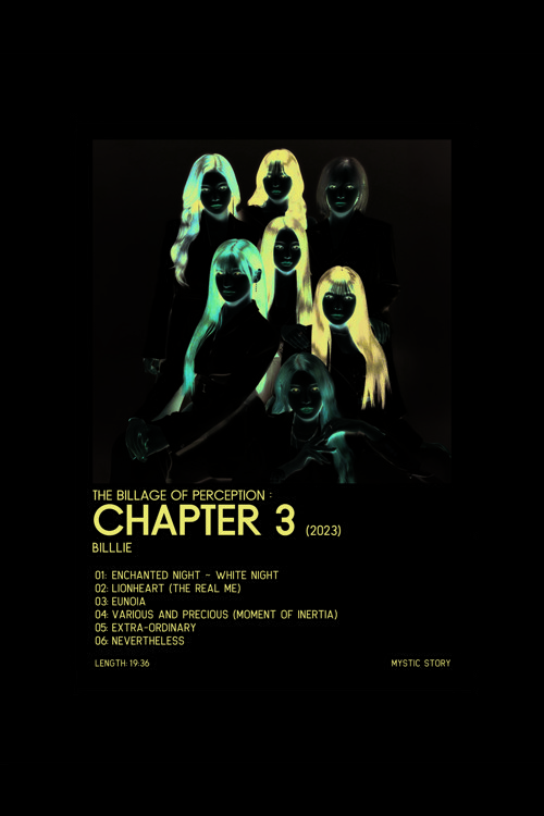 Bılllıe Chapter 3 K-Pop Duvar Posteri - Duvar Dekoru - Kalın Kağıt - Çerçevesiz