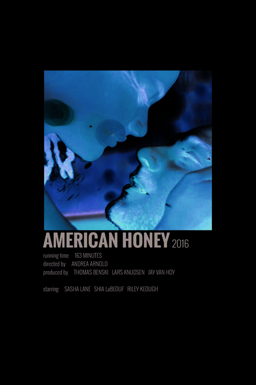 American Honey Film Info Card Bilgi Kartı Duvar Posteri