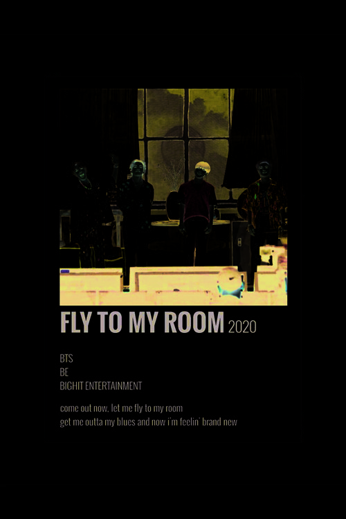 Bts Fly To My Room K-Pop Duvar Posteri - Duvar Dekoru - Kalın Kağıt - Çerçevesiz