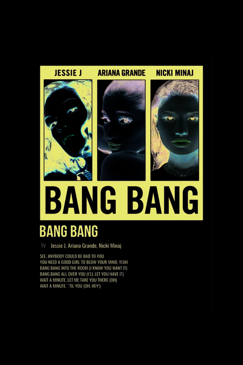 Bang Bang Duvar Posteri - Duvar Dekoru - Kalın Kağıt - Çerçevesiz