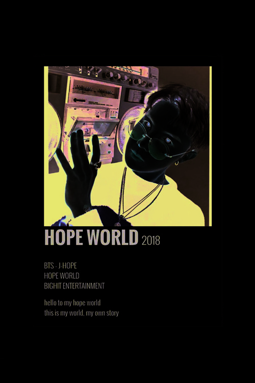 Bts J-Hope Hope World K-Pop Duvar Posteri - Duvar Dekoru - Kalın Kağıt - Çerçevesiz