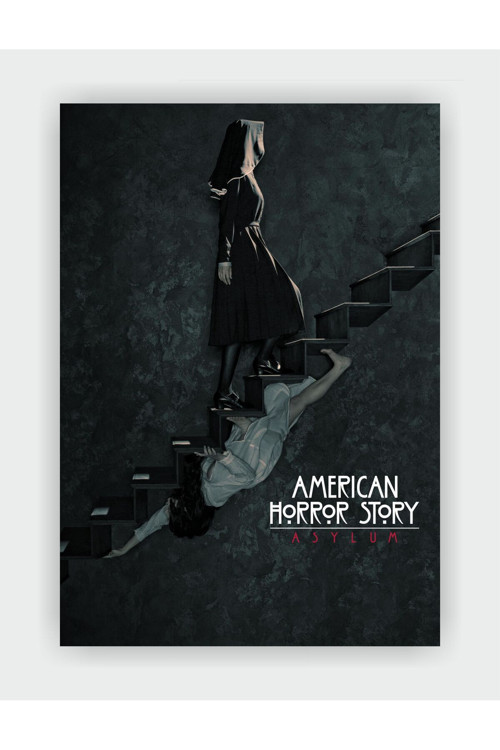 American Horror Story: Asylum Dizi Duvar Posteri - Kalın Kağıt - Çerçevesiz