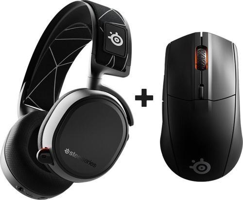 Arctis 9 Wireless 7.1 Kablosuz Oyun Kulaklık+Rival 3 Wireless Kablosuz Gaming Oyuncu Mouse