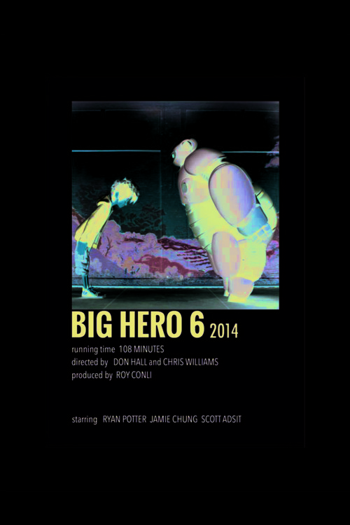 Big Hero 06 Film Info Card Bilgi Kartı Duvar Posteri