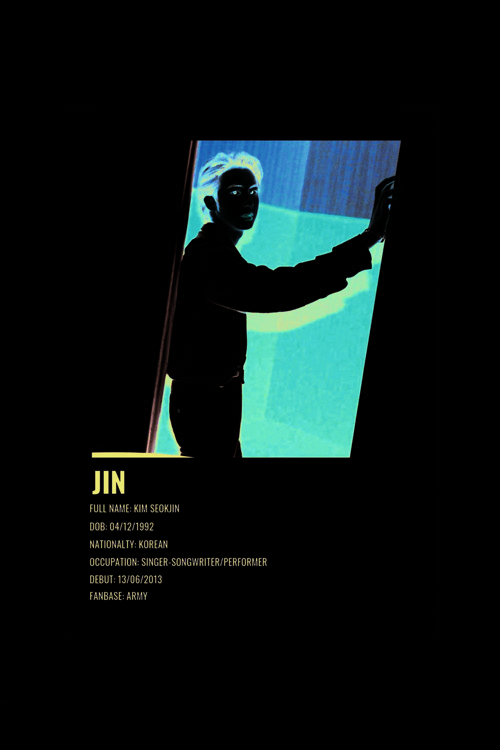 Bts Jın (Kim Seokjin) K-Pop Duvar Posteri - Duvar Dekoru - Kalın Kağıt - Çerçevesiz