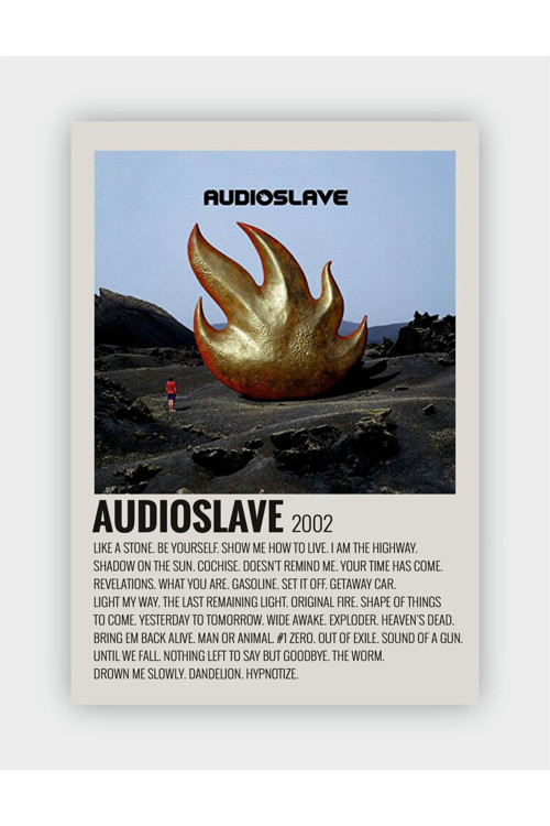 Audioslave Duvar Posteri - Duvar Dekoru - Kalın Kağıt - Çerçevesiz