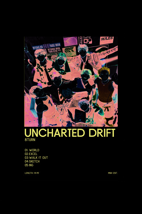 8Turn Uncharted Drift K-Pop Duvar Posteri - Duvar Dekoru - Kalın Kağıt - Çerçevesiz