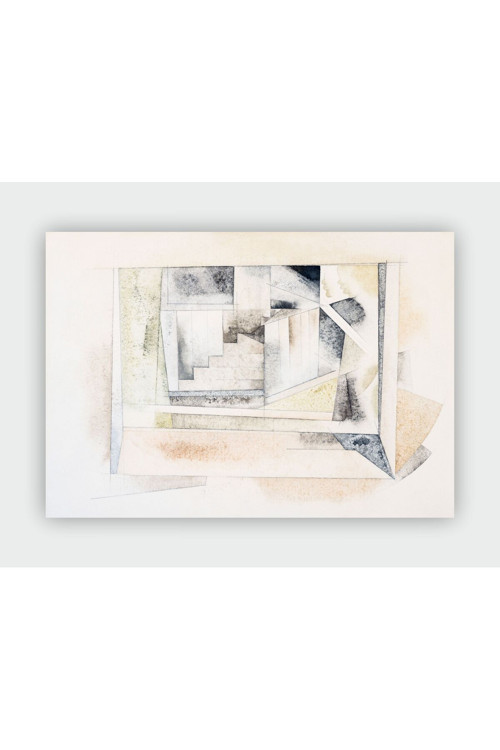 Charles Demuth Bermuda: Stairway Expressionism Art Duvar Posteri - Kalın Kağıt - Çerçevesiz