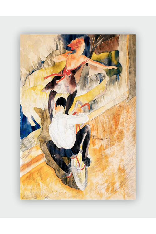 Charles Demuth Buy Bicycle Acrobats Expressionism Art Duvar Posteri - Kalın Kağıt - Çerçevesiz