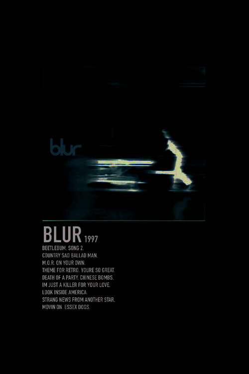 Blur 1997 -Kağıt Poster - Çerçevesiz