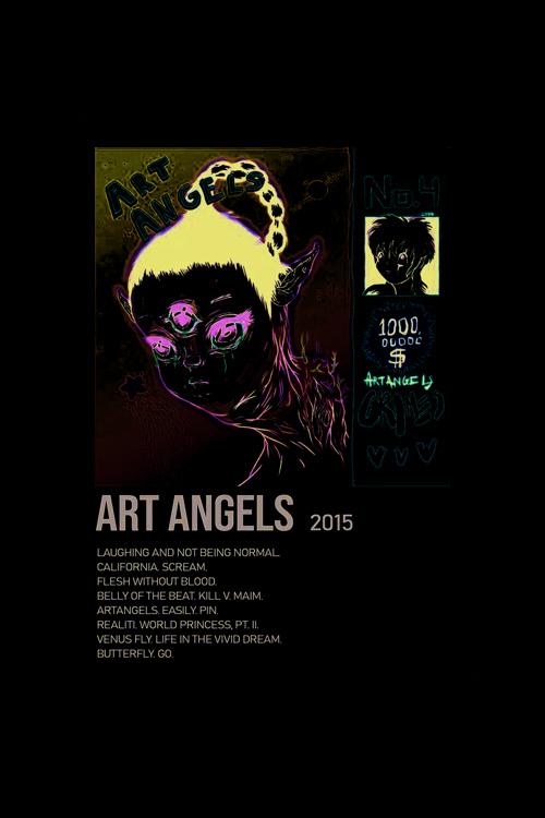 Art Angels Duvar Posteri - Duvar Dekoru - Kalın Kağıt - Çerçevesiz