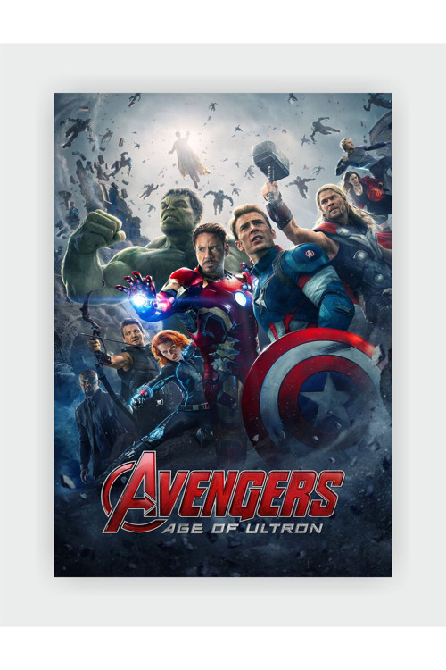 Avengers: Age Of Ultron Film Duvar Posteri - Kalın Kağıt - Çerçevesiz