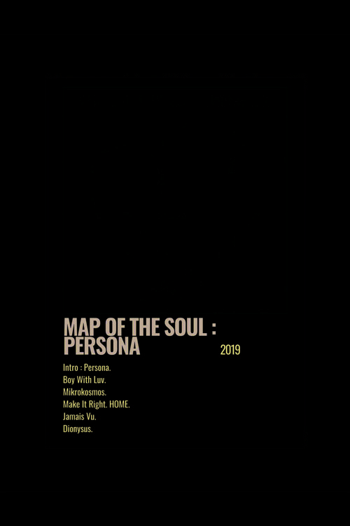 Bts Map Of The Soul: Persona K-Pop Duvar Posteri - Duvar Dekoru - Kalın Kağıt - Çerçevesiz