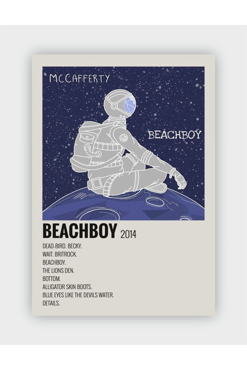 Beachboy Duvar Posteri - Duvar Dekoru - Kalın Kağıt - Çerçevesiz