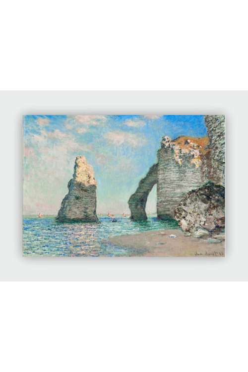 Claude Monet Cliffs At Etretat Expressionism Art Duvar Posteri - Kalın Kağıt - Çerçevesiz