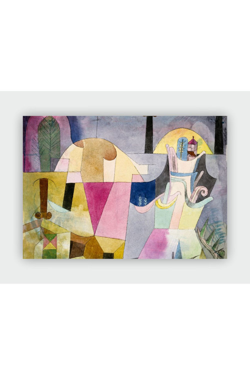 Black Columns In A Landscape Paul Klee Duvar Posteri - Kalın Kağıt - Çerçevesiz