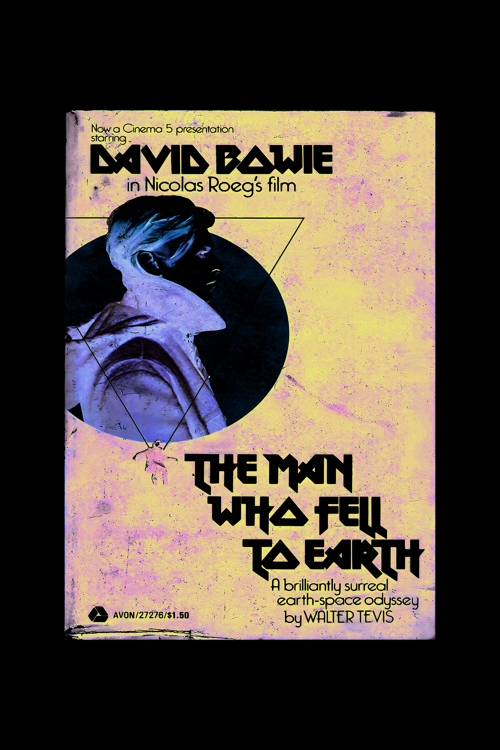 David Bowie The Man Who Fell To Eart Rock Müzik Duvar Posteri - Kalın Kağıt - Çerçevesiz