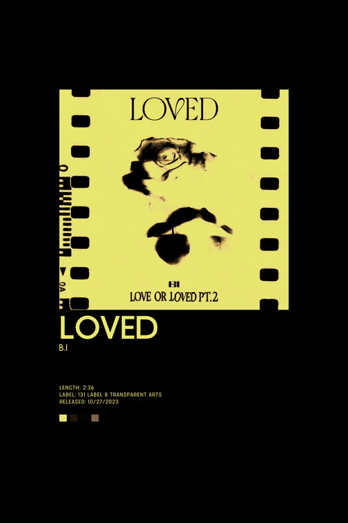 B.I Loved K-Pop Duvar Posteri - Duvar Dekoru - Kalın Kağıt - Çerçevesiz