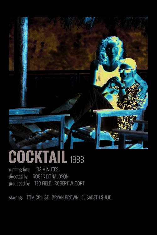 Coctail Film Info Card Bilgi Kartı Duvar Posteri