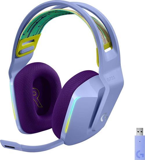 G733 Lightspeed RGB Kablosuz 7.1 Surround Ses Oyuncu Kulaklığı - Lila