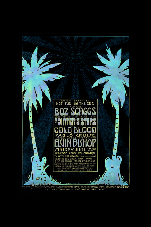 Boz Scaggs Pointer Sisters Rock Müzik Duvar Posteri - Kalın Kağıt - Çerçevesiz