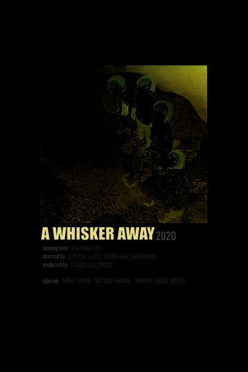 A Whisker Away Anime Info Card Bilgi Kartı Minimalist Poster
