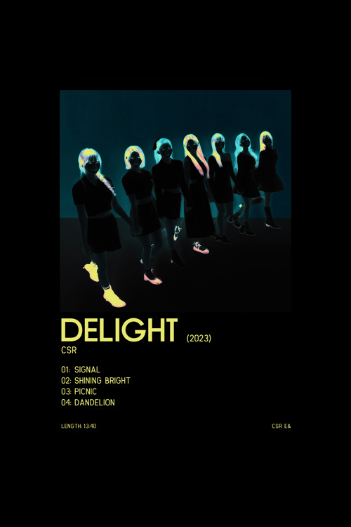 Csr Delight K-Pop Duvar Posteri - Duvar Dekoru - Kalın Kağıt - Çerçevesiz