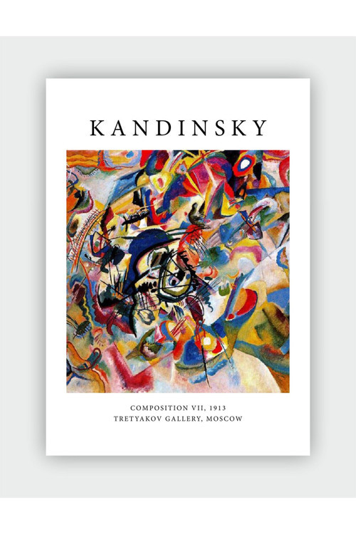 Composition Vıı, 1913 Vasili Kandinski Duvar Posteri - Kalın Kağıt - Çerçevesiz