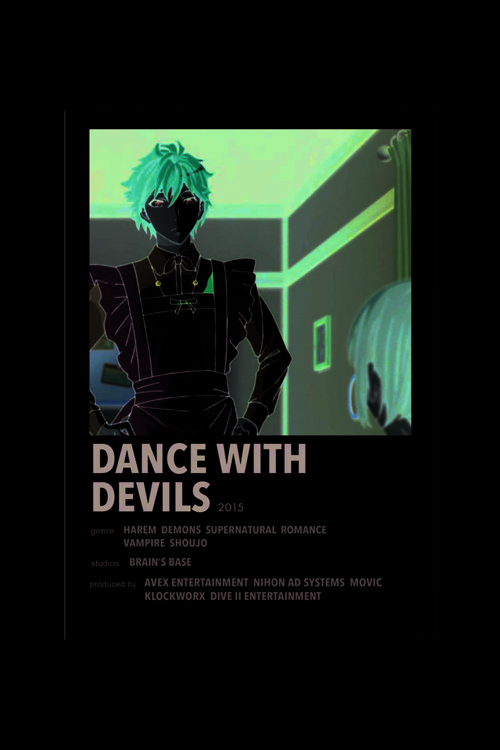 Dance With Devils Anime Info Card Bilgi Kartı Minimalist Poster