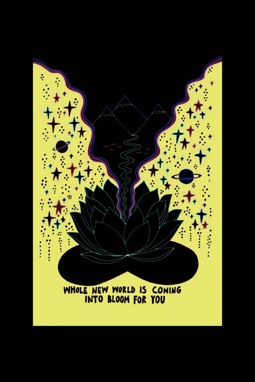 Aesthetic Hippie Duvar Posteri