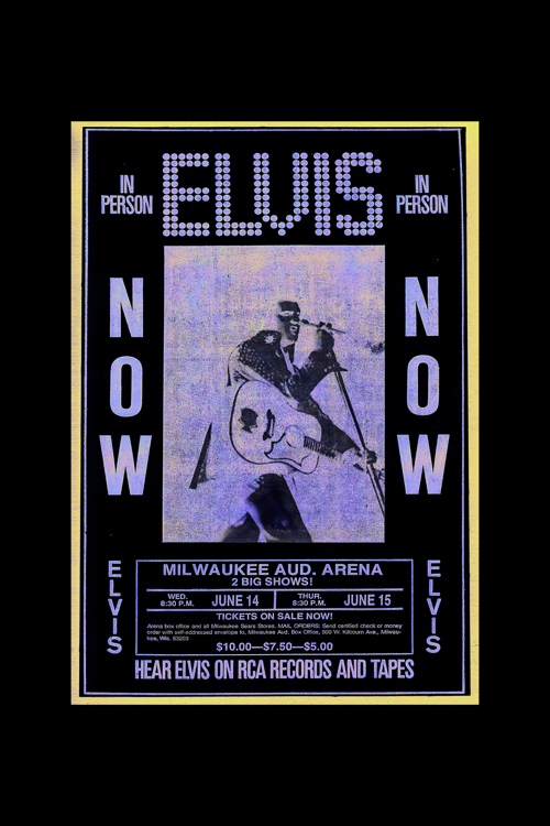 Elvıs In Person Rock Müzik Duvar Posteri - Kalın Kağıt - Çerçevesiz
