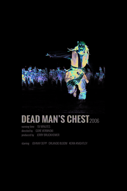 Dead Man’S Chest Film Info Card Bilgi Kartı Duvar Posteri