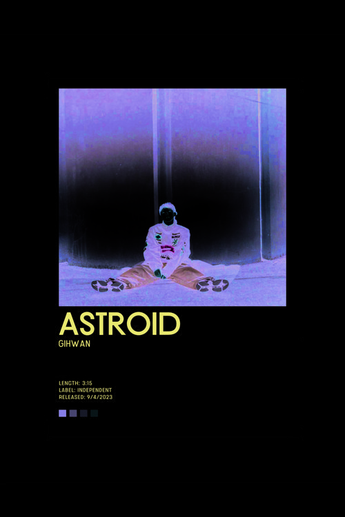 Gıhwan Astroid K-Pop Duvar Posteri - Duvar Dekoru - Kalın Kağıt - Çerçevesiz