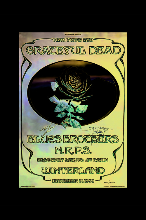 Grateful Dead Blues Brothers N.R.P.S. 1978 Vintage Duvar Posteri - Duvar Dekoru - Kalın Kağıt