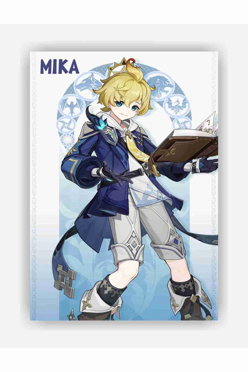 Genshin Impact Mika Gaming Anime Duvar Posteri - Kalın Kağıt - Çerçevesiz