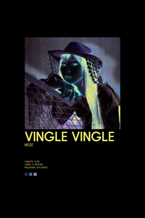 Heıze Vingle Vingle K-Pop Duvar Posteri - Duvar Dekoru - Kalın Kağıt - Çerçevesiz