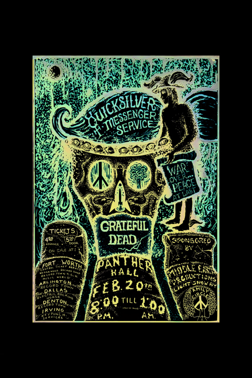 Grateful Dead Panther Hall Rock Müzik Duvar Posteri - Kalın Kağıt - Çerçevesiz