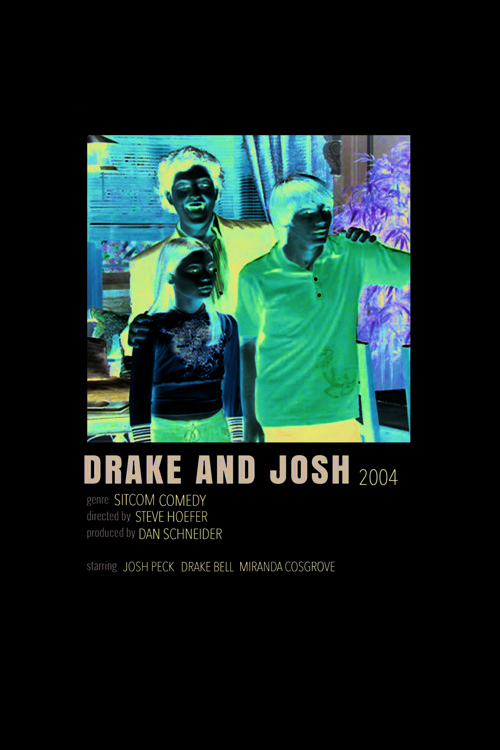 Drake And Josh Film Info Card Bilgi Kartı Duvar Posteri