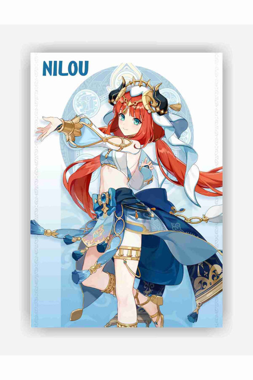 Genshin Impact Nilou Gaming Anime Duvar Posteri - Kalın Kağıt - Çerçevesiz