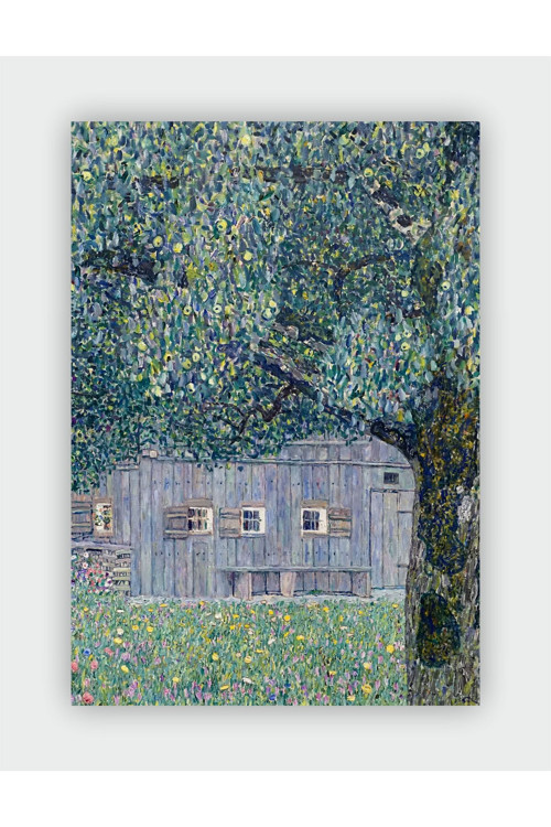 Farmhouse In Buchberg (Upper Austrian Farmhouse) Gustav Klimt Duvar Posteri-Kalın Kağıt -Çerçevesiz